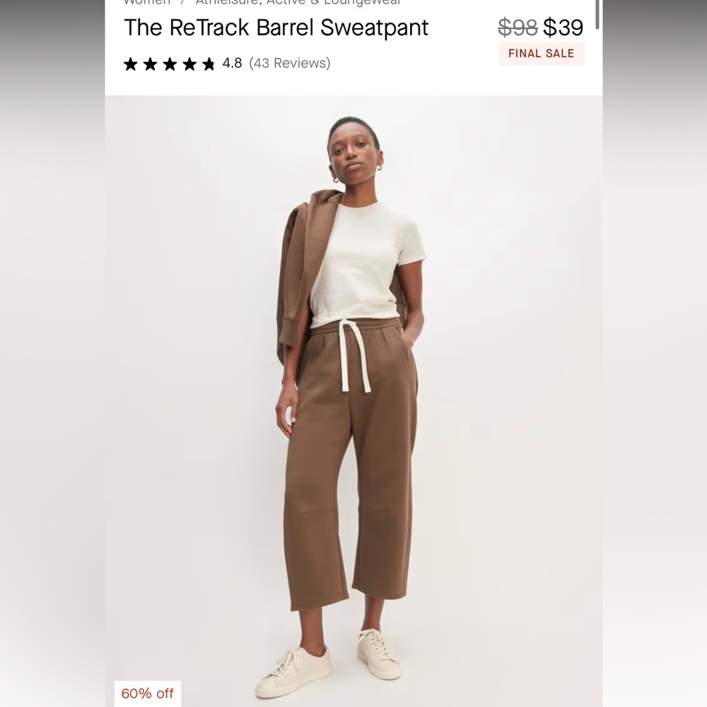 The ReTrack Barrel Sweatpant